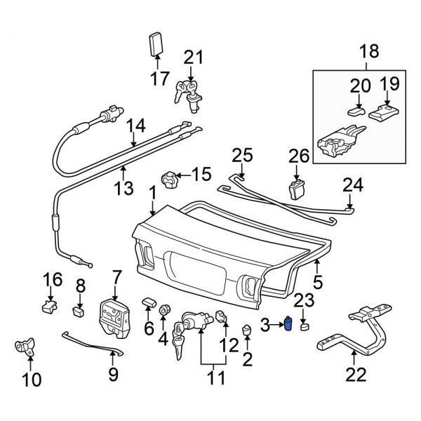 Deck Lid Stop Buffer