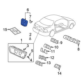 Honda OE - Rear Deck Lid Emblem