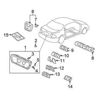 Honda OE - Trunk Lid - Exterior Trim
