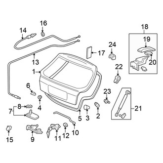 Honda OE - Lift Gate - Gate & Hardware (CX / DX Hatchback)