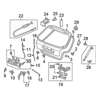 Honda OE - Lift Gate - Gate & Hardware (CX / DX Hatchback)