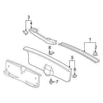 Honda OE - Lift Gate - Interior Trim (CX / DX Hatchback)