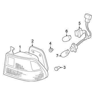 Honda OE - Rear Lamps - Tail Lamps (On Body), (DX / EX / HX Coupe)