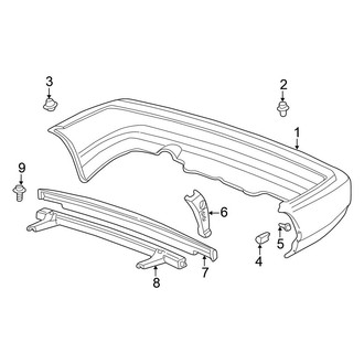 Honda OE - Rear Bumper - Bumper & Components