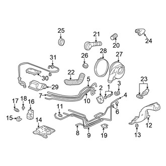 Honda OE - Fuel System Components (Ducts, Lines & Sensors), (GX)