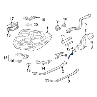 Honda OE - Left Fuel Tank Strap Bolt