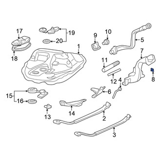 Honda OE - Fuel Tank Shield Clip