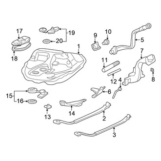 Honda OE - Fuel System Components (Federal), (Coupe)