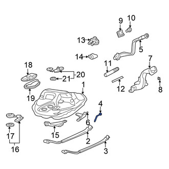 Honda OE - Left Fuel Tank Strap Bolt