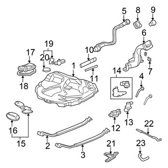 Honda OE - Fuel System Components (CX / DX Hatchback)