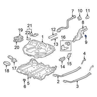 Honda OE - Fuel Tank Shield Clip