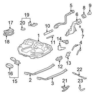 Honda OE - Fuel System Components (DX / EX / LX Sedan)