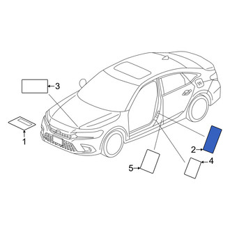 Honda OE - Tire Information Label