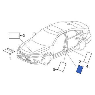 Honda OE - Tire Information Label