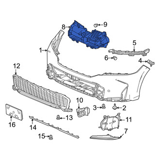 Honda OE - Front Upper Radiator Support Air Duct