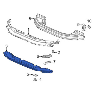Honda OE - Front Lower Bumper Cover Support Rail