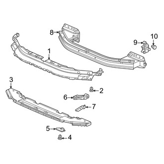 Honda OE - Front Bumper & Grille - Bumper & Components (Bumper Support), (Sedan)