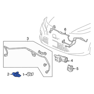 Honda OE - Front Left Parking Aid Sensor Bracket