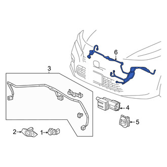 Honda OE - Front Parking Aid System Wiring Harness