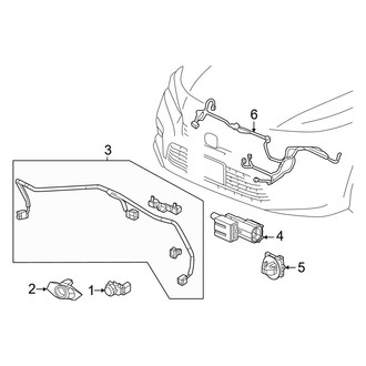 Honda OE - Front Bumper & Grille - Electrical Components (Sedan)