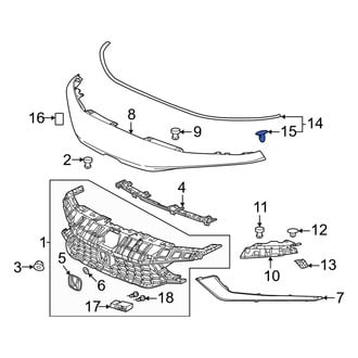 Honda OE - Hood Seal Clip