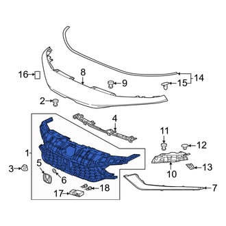 Honda OE - Front Upper Grille