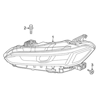 Honda OE - Front Lamps - Headlamp Components (Sedan)