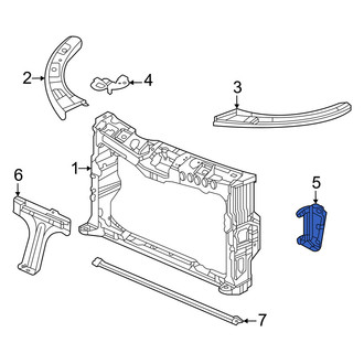 Honda OE - Right Radiator Support Panel Brace