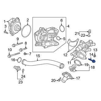 Honda OE - Engine Coolant Thermostat Housing Bolt