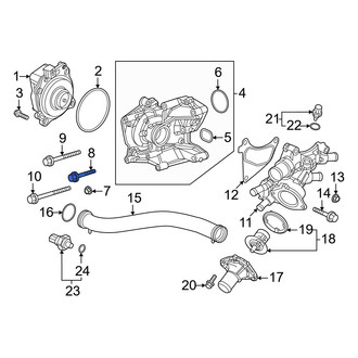 Honda OE - Engine Water Pump Housing Bolt