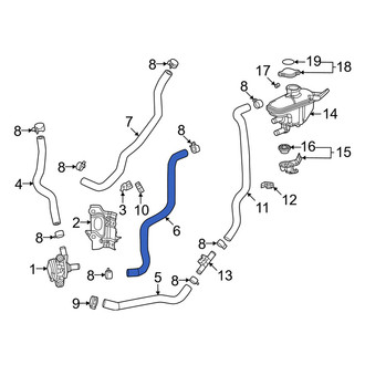Honda OE - Drive Motor Inverter Radiator Hose