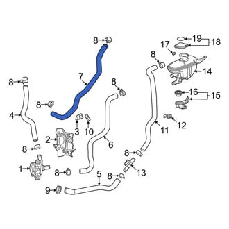 Honda OE - Drive Motor Inverter Radiator Hose