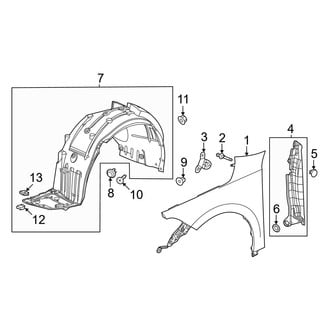 Honda OE - Fender & Components (Sedan)
