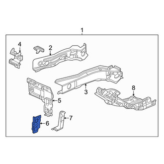 Honda OE - Front Left Fender Rail Mount Plate