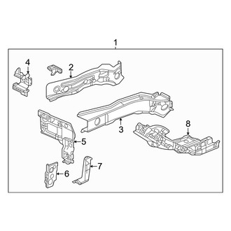 Honda OE - Fender - Structural Components & Rails (Lower Components), (Sedan)