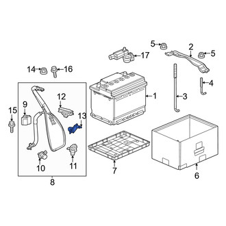 Honda OE - Battery Cable Clip