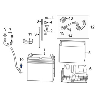 Honda OE - Battery Cable Bolt