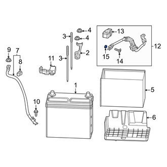 Honda OE - Battery Cable Nut
