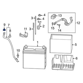 Honda OE - Battery Cable Nut