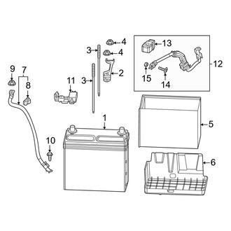 Honda OE - Electrical - Battery (Conventional), (Hybrid Sport / Hybrid Sport Touring)