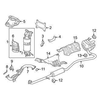 Honda OE - Exhaust System - Exhaust Components