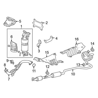 Honda OE - Exhaust System - Exhaust Components (Hybrid Sport / Hybrid Sport Touring)
