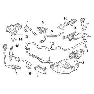 Honda OE - Emission System - Emission Components (Vapor Canister & Sensors), (Hybrid Sport / Hybrid Sport Touring)