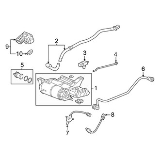 Honda OE - Emission System - Emission Components (Vapor Canister & Sensors), (1.5L)