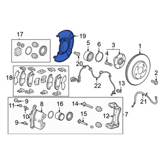 Honda OE - Front Brake Dust Shield