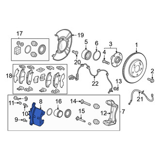 Honda OE - Front Right Disc Brake Caliper