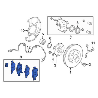Honda OE - Front Disc Brake Pad Set