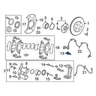 Honda OE - Disc Brake Caliper Anchor Plate Bolt