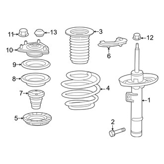 Honda OE - Front Suspension - Struts & Components