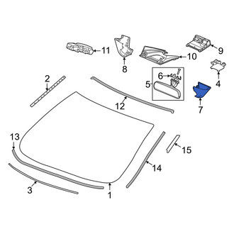 Honda OE - Front Right Interior Rear View Mirror Cover